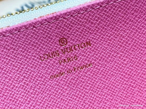 Official oldcobbler WALLET-19.5*10.5*2.5 VUITTON LOUIS cm ZIPPY 0728